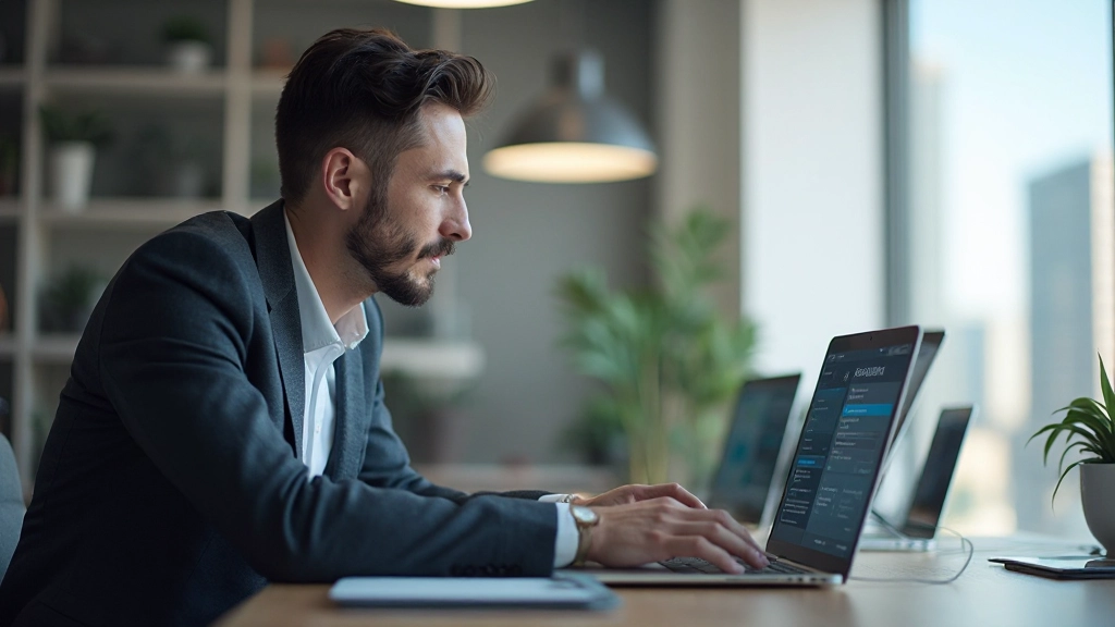 Цифровые активы и технологии на экране компьютера, представляющие современные инвестиционные возможности