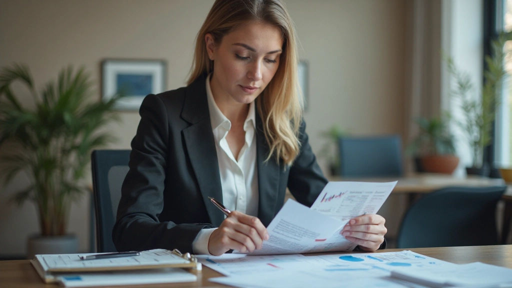 Профессиональное рабочее место с финансовыми документами и расчетами пенсионного плана